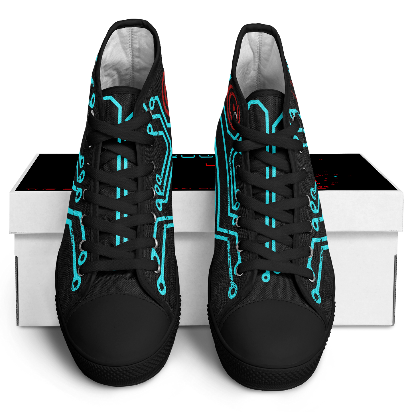 Anubitron Blue Circuit High Top Sneaks