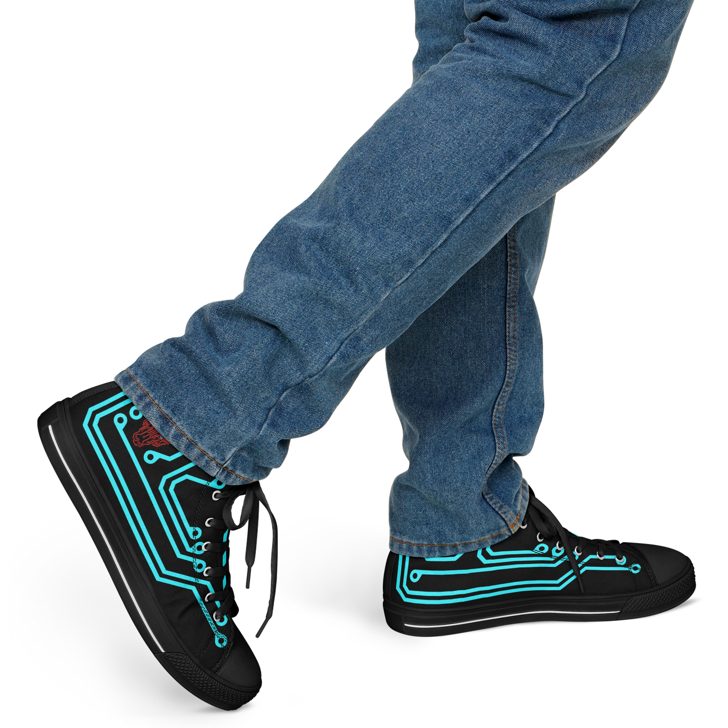 Anubitron Blue Circuit High Top Sneaks
