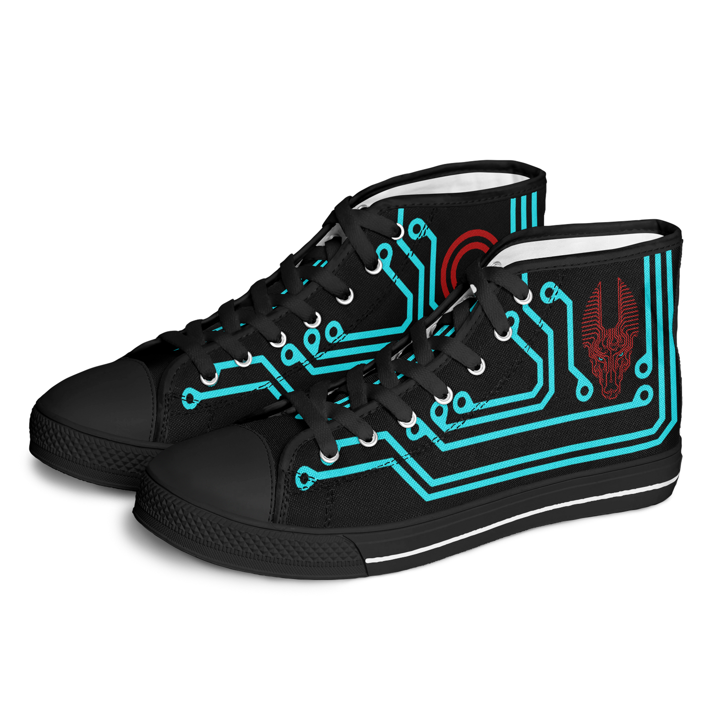 Anubitron Blue Circuit High Top Sneaks
