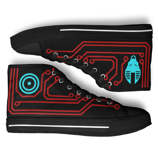 Anubitron Red Circuit High Top Sneaks